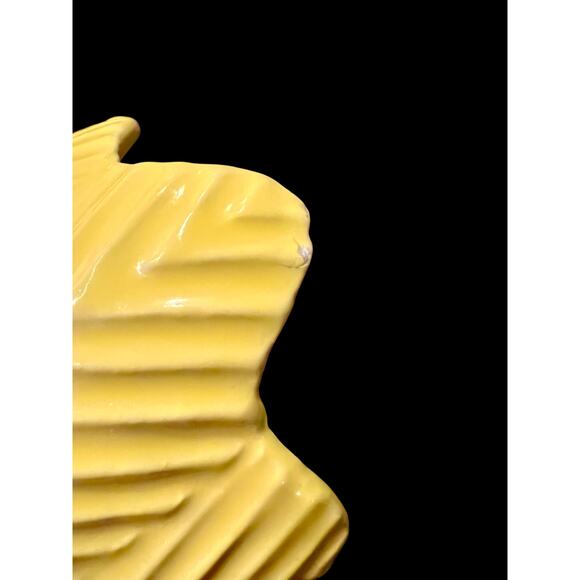 Art Deco Planter-Bowl-Vase-Shawnee Pottery-Mid Century Modern-MCM-Yellow-Fern - Picture 7 of 7